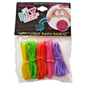 Expressions DIY Rubber Friendship Bracelet Making Kit Latex Free Party Favor